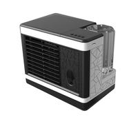 Climatiseur portable, ventilateur de bureau portable, unité de climatisation, ventilateur USB avec réservoir d'eau, refroidisseurs évaporatifs personnels 3 en 1 pour le domicile White