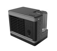 Climatiseur portable, ventilateur de bureau portable, unité de climatisation, ventilateur USB avec réservoir d'eau, refroidisseurs évaporatifs personnels 3 en 1 pour le domicile black