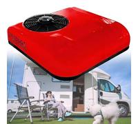 Climatiseur pour Camping Car, Climatiseur 12V/24V DC pour Camion, Climatiseur De Toit électrique pour Voiture, Climatiseur électrique 12v/24c pour Camping-Car, Léger Et Portable,Red-24V