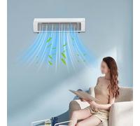 Climatiseur sans fil, ventilateur de refroidissement mural multifonction, rechargeable par USB, parfait pour la maison et le bureau (blanc A)