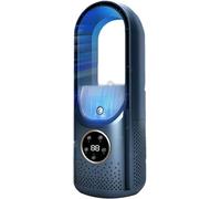 Climatiseur Silencieux, Ventilateur De Refroidissement, Refroidisseur D'Air éVaporatif Silencieux Sans Lames, Portable De Table De Bureau à 6 Vitesses Portable à 6 Vitesses Pour La Maison (Bleu)