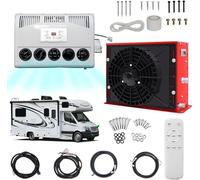 Climatiseur Split 12V/24V pour Camion et Camping-Car, Faible Bruit, Installation Facile pour Confort Cabine et Rafraîchissement à l'Arrêt | Puissance Frigorifique 800-2400W 。,Red-12V