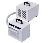 Climatiseur split 3 000 BTU, unité intérieure/extérieure portable avec panneau tactile, minuterie 12 h, télécommande, refroidissement silencieux pour la maison, le bureau, le camping et les véhicul
