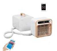 Climatiseur Split Portable, Climatiseur De Refroidissement Intelligent Avec WiFi Et Télécommande, 3 Méthodes De Contrôle, Débit D'air De 130 M3/h, For Tentes, Camping-cars, Camions(3M/tube)