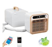 Climatiseur Split Portable, Unité de Climatisation 5000 BTU avec Wi-Fi et Télécommande - Refroidissement Silencieux 40dB, Débit d’Air 130m³/h, Minuterie 12H pour Camping-Car, Caravane, Camp 1.5m-Pipe