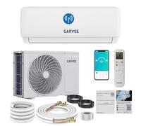 Climatiseur Split Reversible 9000BTU, 2.7KW Climatiseur Mural, Refroidissement Chauffage Réfrigérant R32, Climatisation Split Silencieuse, Wifi, Auto-Nettoyage, Clim Reversible