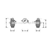 Climatiseur Trockner En Acier Compatible Pour Mercedes-Benz 190 W201 E 2.0 D