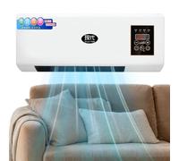 Climatiseur Ventilateur À Fixation Murale - 2 En 1 Ventilateur Climatiseur Électrique Avec Télécommande - Souffleur pour Cuisine Salle de Bain Petite Pièce Camping-car Climats Chauds