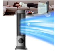 Climatiseur, ventilateur tour 2 en 1 de 27,9 cm, sans pale, pour chambre à coucher, bureau, refroidissement instantané à 3 vitesses, silencieux, sommeil sans bruit
