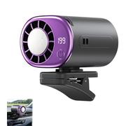 Climatiseur Voiture Ventilateur Portable Affichage Led Et Semi-Refroidissement À 16 ℃ Rotation À 360°199 Vitesses Réglables Rechargeable Par Usb Pour Voiture Suv Camion (Grey)