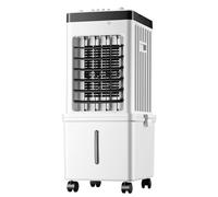 Climatiseurs mobiles 75 W 3 côtés d'admission d'air 3 modes Refroidisseur d'air par évaporation 15 L Réservoir d'eau 7,5 H Minuterie 90° Oscillation 90° Télécommande sans pales 4 glaces, ventilateur