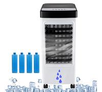 Climatiseurs Portables 65 W Avec Télécommande Et 4 Cristaux De Glace - Refroidisseur/Humidificateur/Ventilateur Par Évaporation Pour Chambre Et Bureau