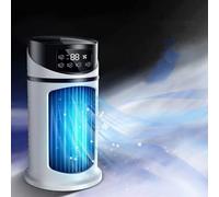 Climatiseurs portables, refroidisseur d'air par évaporation 3 en 1, 3 vitesses de vent, 3 brume fraîche et minuterie 6 heures AC froid, mini ventilateur de refroidissement d'air personnel for pièce
