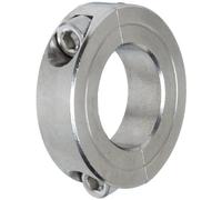 Climax Metals 2C-100-S T303 Collier de serrage en deux parties en acier inoxydable, taille d'alésage de 2,5 cm, diamètre extérieur 4,5 cm, vis de réglage 6,35 mm - 28 x 5/8"