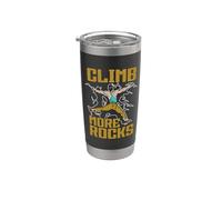 Climb More Rocks Climber Mountain Blocs d'escalade Gobelet isotherme en acier inoxydable double paroi