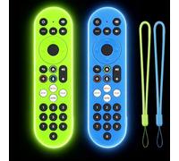 Climberer Lot de 2 coques pour télécommande Xumo Stream Box PR3 | Compatible avec Spectrum/Xfinity, Element, Westinghouse, Sharp, télécommande TV Pioneer Xumo, vert foncé + bleu avec cordon
