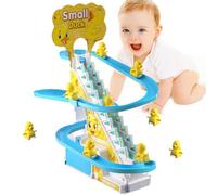 Climbing Duck Christmas Toys - Mini Duck Figurines Track Slide Set