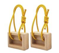 Climbing Fingerboard - Portable Hangboard With Hanging Rope System, Wooden Grip Training Tool | Finger Strength Trainer For Climbers, Bouldering, Pull Ups, Fitness Training Indoor Outdoor Use