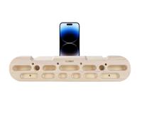 Climbing Hangboard Finger Rock Board Door Mounted Pull up Bar Wall Climb | Indoor Multi-Functional Wooden Climbing Finger Board with Phone Holder, Suitable for Home Climbing Frame and Indoor Pull-Up