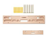Climbing Hangboard - Wooden Finger Strength Trainer, Door Mounted Rock Board, Durable Grip Training, Ergonomic Exercise Design | Indoor Outdoor Workouts, Home Gym Equipment, Pull Up Practice