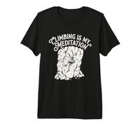 Climbing is My Meditation Escalade Bouldern Alpinisme T-Shirt Haut de Gamme