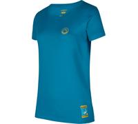 Climbing on the Moon T-Shirt W, Climbing, Woman, T-Shirt, B40Y08 Turchese/Giallo, XS - La Sportiva