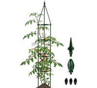 Climbing Plant Trellis - Vines Climbing Support Frame Garden Stake | Support de plantes en métal robuste résistant aux intempéries pour pot de fleurs, vigne, obélisque extérieur, jardin, cour