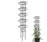 Climbing Plants Trellis - 130cm Rustproof Heavy Duty Plant Support | Rose Obelisk Trellis, Metal Flower Support for Clematis Fruits Vegetable Vines Greenhouse