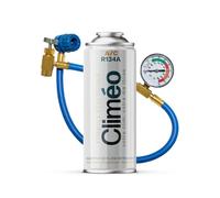 Climéo 400 ml de rechange écologique pour réfrigérant R134a/R12, auto-remplissage de la climatisation (1 boîte + tuyau, 2 en 1)