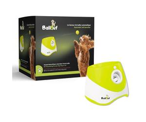 Climsom Lanceur De Balles Automatique et Compact pour Chien Ballouf - Jouet Interactif avec 6 Balles - Batterie Rechargeable 5h - 3 Distances Réglables
