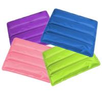 CLIMSOM - Lot de 4 Coolpad Crystal, 4 oreillers rafraichissants remplis de cristaux auto rafraichissants, fraicheur longue durée, 45 x 45 cm (Multicolore)