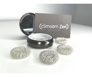 CLIMSOM ZEN - 5 Bagues d'Acupression avec leur Coffret Premium, Anneaux de Massage pour les Doigts, Détendez-vous jusqu'au bout des doigts grâce aux Bagues d'Acupression