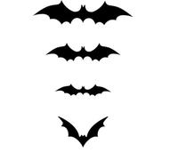 Clings de chauve-souris 3D faciles à appliquer - autocollants de fenêtre d'Halloween pour décoration effrayante instantanée, scène de fête essentielle 120pcs