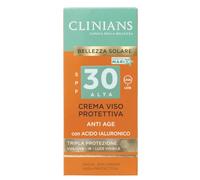 CLINIANS | Crème Solaire Visage Anti-Âge SPF30, 75mL | avec Peptide Multifonctionnel Anti-Âge et Vitamine E