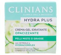 CLINIANS | Hydra Plus Crème hydratante matifiante pour le visage, Dermatologiquement testé, Made in Italy, 50 ml