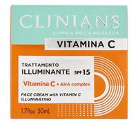 CLINIANS | Vitamin C Illuminating Face Cream, Energising, Dermatologically Tested, Made in Italy, 50 ml