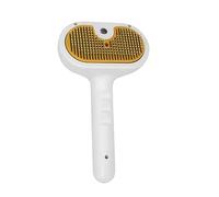 Clinically Proven Pet Steam Brush 3 en 1 Spray/massage/épilation des poils, 200 poke Cloud Care & Fast Charging (Pet Visible Yellow)