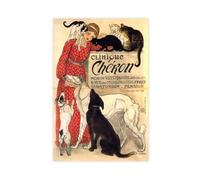 Clinique Cheron - Theophile Steinlen - Décoration murale - Affiche pour famille, bar, restaurant, garage, café - Cadeau sans cadre - 50 x 75 cm