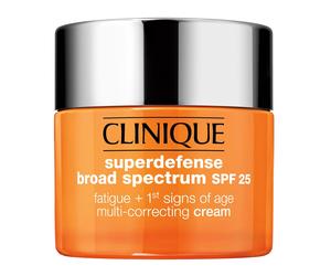 CLINIQUE Hydratation Superdefense SPF 25 Fatigue Correcting Cream 1&2 Crème correctrice antioxydante