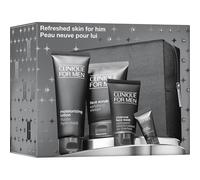 Clinique Soin-de-la-peau Soin-hydratantRefreshed Skin For Him 1x Clinique for Men Face Scrub 100 ml + 1x Clinique for Men Moisturizing Lotion 100 ml + 1x Clinique for Men Charcoal Face Wash 50 ml +1x