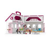 Schleich Horse Club | Clinique vétérinaire pour Chevaux 42787 | Coffret Portable avec Box, Rayons X, vétérinaire articulée & Accessoires | Jouet & Cadeau dès 4 Ans | 64 pièces