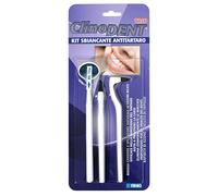 Clinodent Trio - Kit anti-tartre avec gomme blanchissante, miroir blanchissant et miroir dentaire
