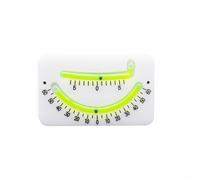 Clinomètre à double tube transparent et stable (Blanc + Vert)