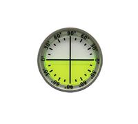 Clinomètre d'angle 40 x 10 mm pour mini niveau en aluminium avec lectures précises de 0 à 90°, convient pour le nivellement des meubles et les projets de bricolage, ruban adhésif inclus (argent et