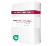 Clinotest Drap 100x200 cm, sans élastique, 100% Coton, Doux, Respirant, Anti-rétrécissement, Couleur vive, Facile à Entretenir, qualité hôtelière, idéal pour Un Usage Quotidien et Professionnel.