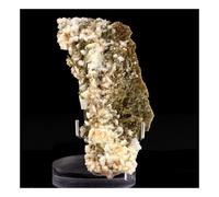 CLINOZOISITE - Pierre Naturelle en Provenance de FRANCE, Marine de Scala, Canari, Cap Corse, Bastia, Haute-Corse - Cristal Vert Olive, Lithothérapie,