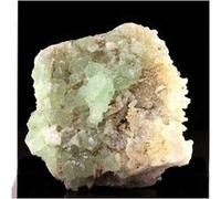 CLINOZOISITE - Pierre Naturelle en Provenance de France, Marine de Scala, Canari, Cap Corse, Bastia, Haute-Corse - Cristal Vert Olive, Métamorphique, Collection Minérale 198.5 ct - Certificat d'Authen