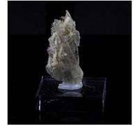 CLINOZOISITE - Pierre Naturelle en Provenance de France, Marine de Scala, Canari, Cap Corse, Bastia, Haute-Corse - Cristal Vert Olive, Métamorphique, Collection Minérale 14.60 ct - Certificat d'Authen