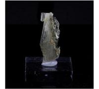 CLINOZOISITE - Pierre Naturelle en Provenance de France, Marine de Scala, Cap Corse - Cristal Vert Rare et Puissant 15.69 ct - Certificat d'Authenticité Inclus 20 x 13 x 2 mm Vert G