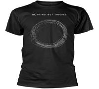 CLINSIS Nothing But Thieves Fit Casual Graphic Short Sleeve Tops Black L